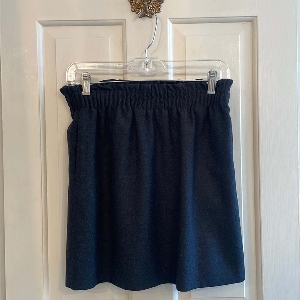 J. Crew charcoal wool skirt